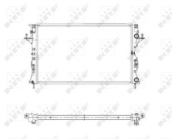 RADIATOR RACIRE MOTOR NRF 58319 - Compatibil cu RENAULT
