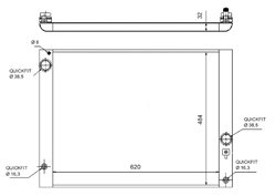 Radiator racire motor NRF 58320