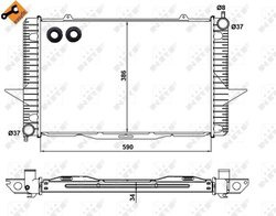 Radiator racire motor NRF 58342