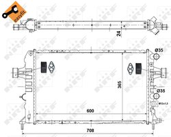 RADIATOR RACIRE MOTOR NRF 58355 - Compatibil cu OPEL, VAUXHALL