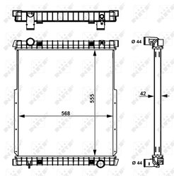 RADIATOR RACIRE MOTOR NRF 58377 - Compatibil cu IVECO