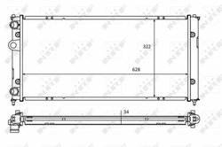 Radiator racire motor NRF 58386