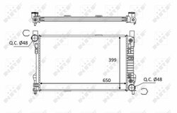 RADIATOR RACIRE MOTOR NRF 58390 - Compatibil cu MERCEDES-BENZ