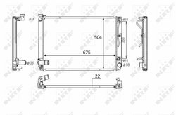 Radiator racire motor NRF 58391