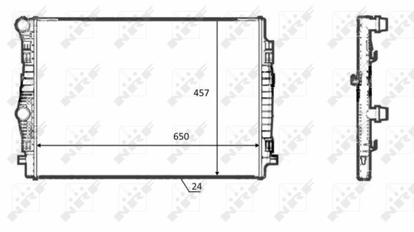 Radiator racire motor NRF 58392