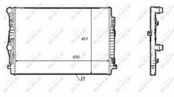Radiator racire motor NRF 58392