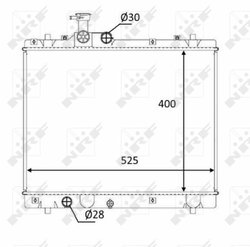 Radiator racire motor NRF 58397
