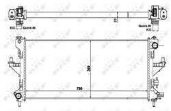 Radiator racire motor NRF 58424