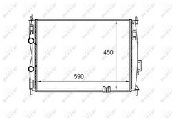 RADIATOR RACIRE MOTOR NRF 58461 - Compatibil cu NISSAN