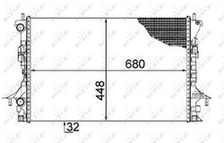 Radiator racire motor NRF 58479