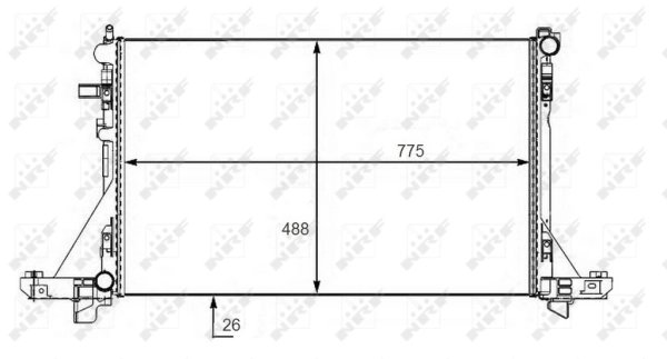 Radiator racire motor NRF 58481