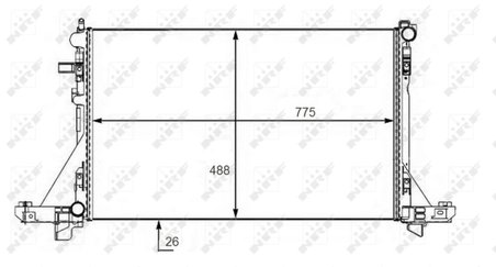 Radiator racire motor NRF 58481