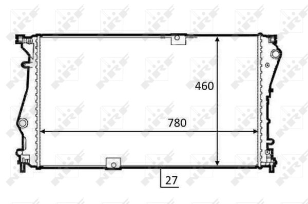 RADIATOR RACIRE MOTOR NRF 58498 - Compatibil cu NISSAN, OPEL, RENAULT, VAUXHALL