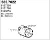 Amortizor zgomot mijloc/spate ASSO 585.7022