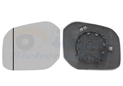 Sticla oglinda, oglinda retrovizoare exterioara Van Wezel 58