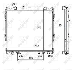 Radiator racire motor NRF 58648