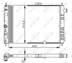Radiator racire motor NRF 58670