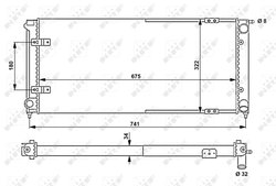 Radiator racire motor NRF 58712