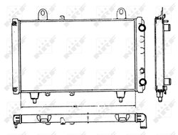 Radiator racire motor NRF 58749