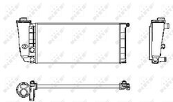 RADIATOR RACIRE MOTOR NRF 58781 - Compatibil cu AUTOBIANCHI, FIAT, LANCIA