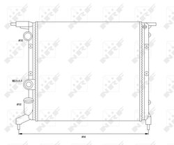 Radiator racire motor NRF 58785