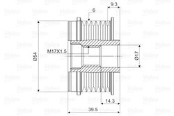 FULIE ALTERNATOR VALEO 588012 - Compatibil cu ALFA ROMEO, FIAT, LANCIA, OPEL, VAUXHALL