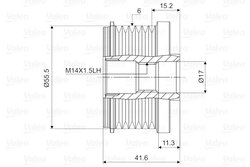 FULIE ALTERNATOR VALEO 588047 - Compatibil cu VOLVO