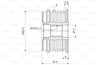 FULIE ALTERNATOR VALEO 588068 - Compatibil cu CHEVROLET, HOLDEN, MERCEDES-BENZ, OPEL, VAUXHALL