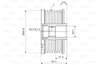 Fulie alternator Valeo 588069