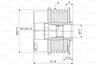 Fulie alternator Valeo 588131