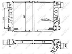 Radiator racire motor NRF 58844