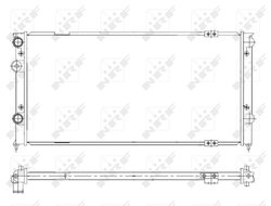 Radiator racire motor NRF 58929