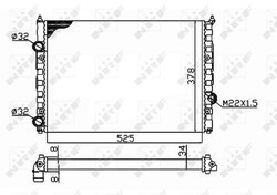 Radiator racire motor NRF 58947