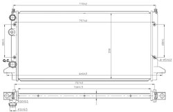 Radiator racire motor NRF 58950