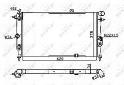 Radiator racire motor NRF 58973A