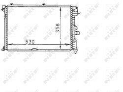 RADIATOR RACIRE MOTOR NRF 58974 - Compatibil cu OPEL, VAUXHALL