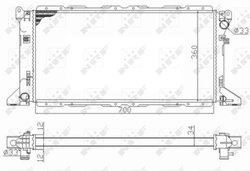 Radiator racire motor NRF 59013