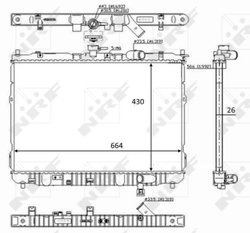 Radiator racire motor NRF 59046