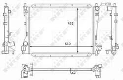 Radiator racire motor NRF 59050