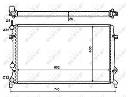 Radiator racire motor NRF 59057