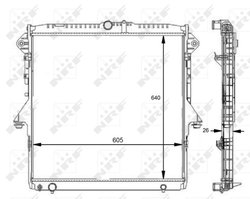Radiator racire motor NRF 59074