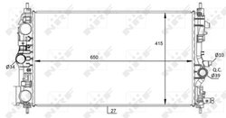 Radiator racire motor NRF 59076