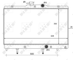 RADIATOR RACIRE MOTOR NRF 59078 - Compatibil cu TOYOTA