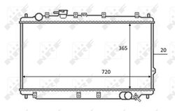 Radiator racire motor NRF 59082