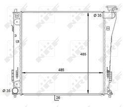 RADIATOR RACIRE MOTOR NRF 59086 - Compatibil cu HYUNDAI
