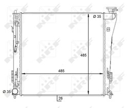 RADIATOR RACIRE MOTOR NRF 59087 - Compatibil cu HYUNDAI