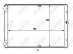 Radiator racire motor NRF 59088