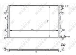 Radiator racire motor NRF 59118