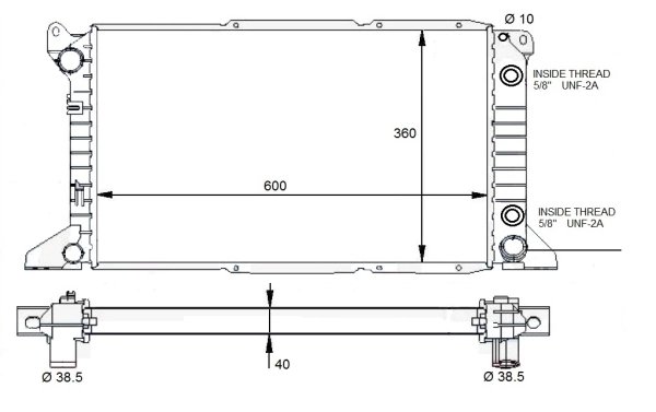 Radiator racire motor NRF 59132