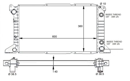 Radiator racire motor NRF 59132